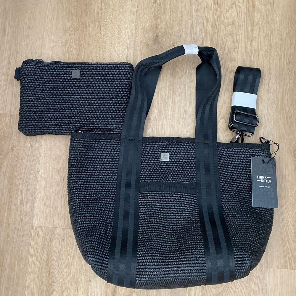 NWT Think Royln Black Tote Bag - Picture 14 of 16